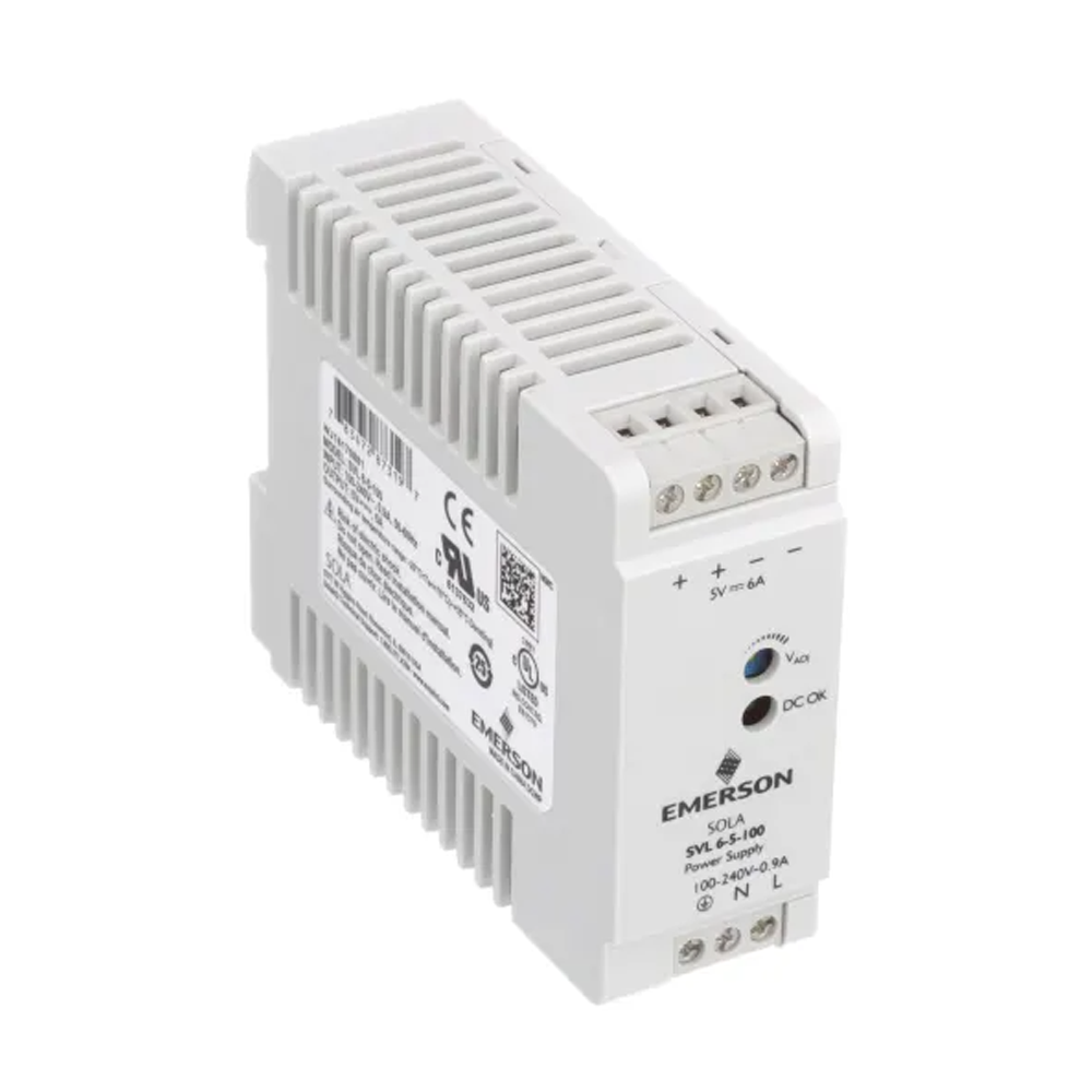 SVL65100 SOLAHD SVL DIN RAIL, ESSENTIALS ONLY POWER SUPPLY, 30W, 5V OUTPUT, 85-264VAC INPUT (SVL 6-5-100)